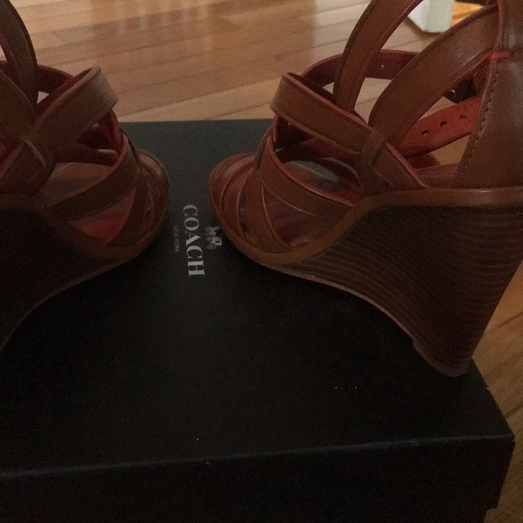 Coach wedge sandals size 6 - Picture 5 of 6